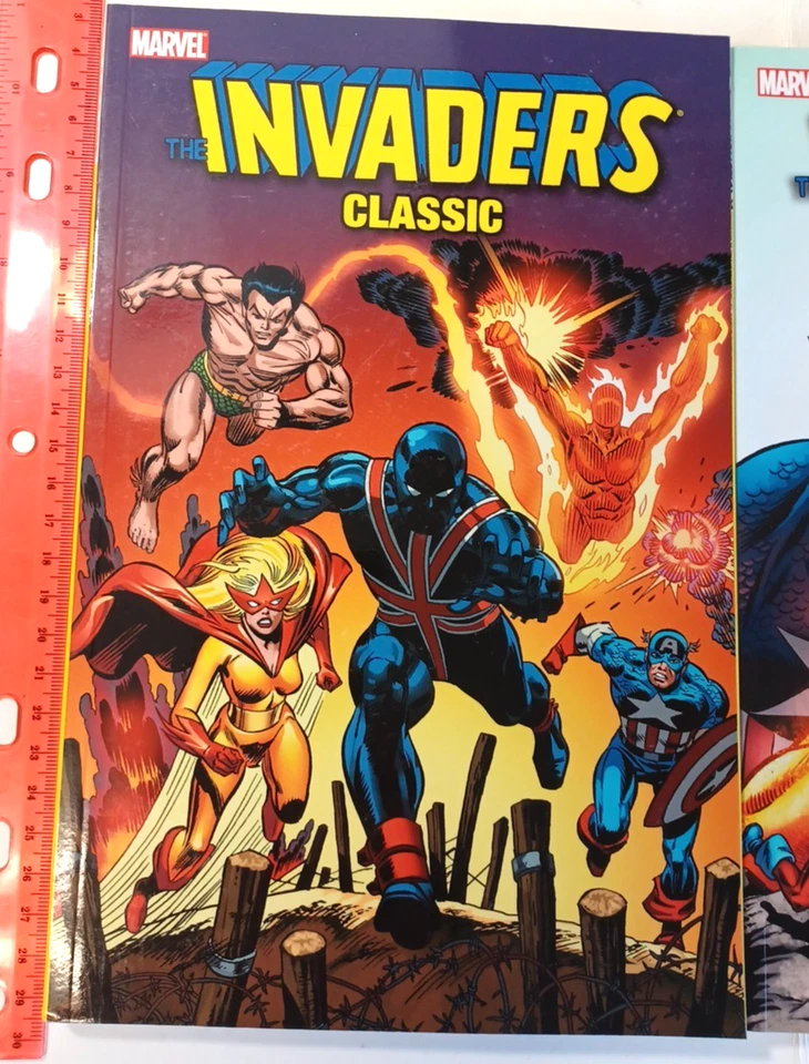 The Invaders Classic TPB Vol 2, 3- MARVEL Lot of 2 - Image 2 of 4