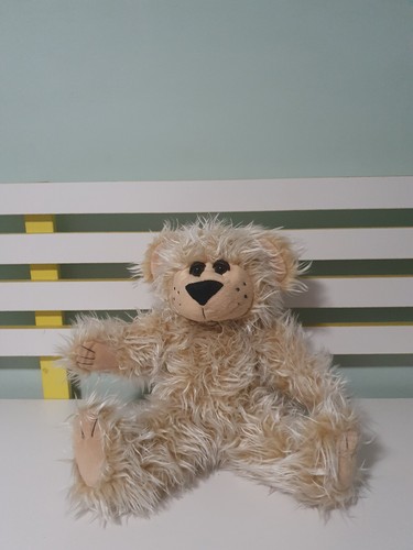CHRISTOPHER COLLECTION RUGGLES TEDDY BEAR PLUSH TOY! SOFT TOY ABOUT 25CM SEATED!
