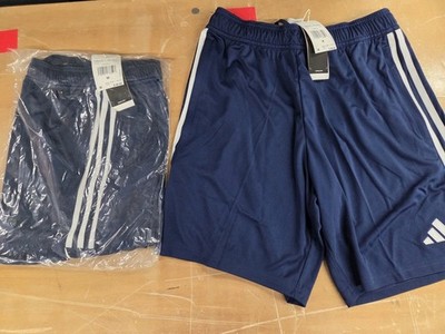 Adidas Men's Size MEDIUM Tiro 23 Training Shorts Navy Blue, LOT OF 2. RETAIL $80