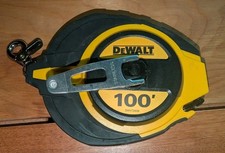 DeWalt DWHT34036 100 ft. Closed Case Steel Long Tape, Blade-Release Button -Used