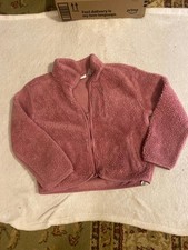 The Children s Place Girls Sherpa Fleece Jacket Pink/Mauve Size 7/8