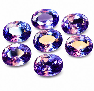 Natural 15 Pcs CERTIFIED Alexandrite Lot Color Change Oval Shape Loose Gemstone