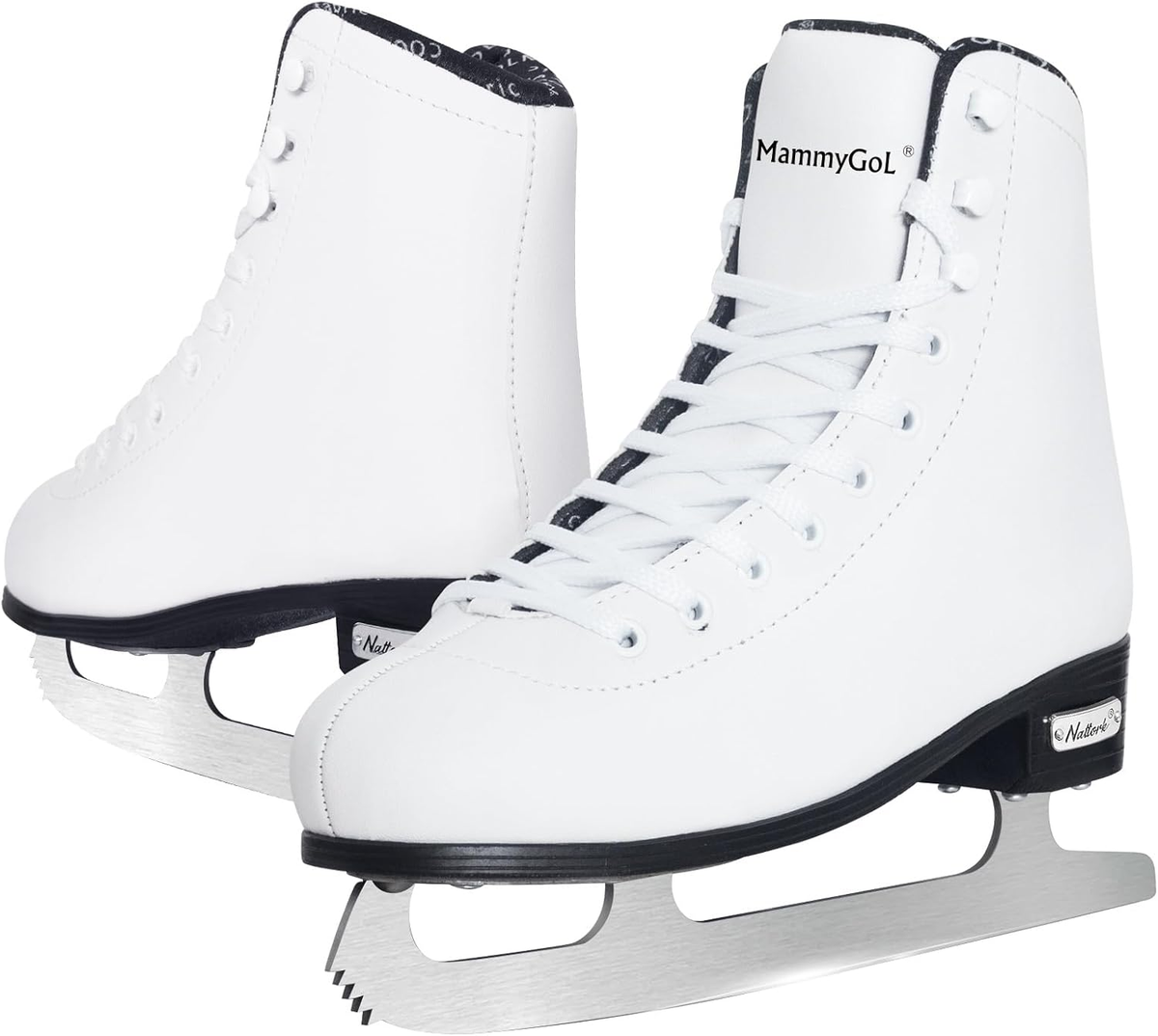MammyGol Adjustable Kids Ice Skates - Size Large Hockey Skates For Beginners