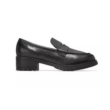 Cole Haan Camea Lug Loafer Shoes Women's Size 7 Black Leather Classic Penny Moc