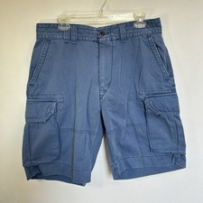Polo Ralph Lauren Gellar Cargo Chino Fatigue Shorts Blue Baggy Y2k Men's 34 NWT