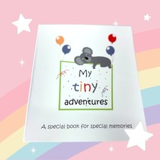 Girl or Boy First 5 Years Baby Memory Book 28 Monthly Stickers Scrapbook