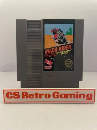 Mach Rider (Nintendo NES) 5 Screw Authentic Cleaned Tested Working