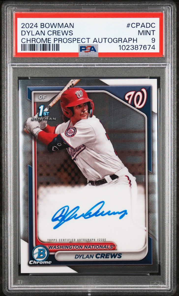 2024 Bowman - Chrome Prospect Autographs Dylan Crews #CPA-DC (AU