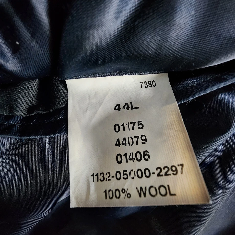 JOS A BANK Blazer 44L 100% Wool Plaid Windowpane Sport Coat Check Men Suit Jackt - Image 4 of 4