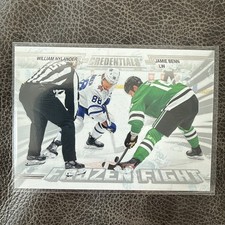2024-25 Upper Deck Credentials Frozen Fight William Nylander Jamie Benn FF-BN