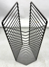 Vintage CD Music Media Jewel Case Tower Rack Holder Storage Metal Wire DVD Stand