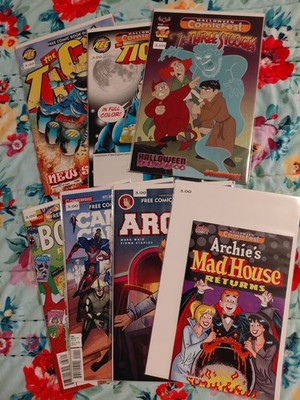 7 Halloween Comicfest/F.C.B.D. Issues: The Tick, Archie Ect.