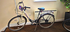 Cinzia Liberty Women’s 28in Step-Through City Bike White/Black Rack Mudguards