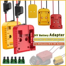 2X DIY Power Wheels Adapters To Milwaukee M18 18V Or DeWalt 18V /20V Max Battery