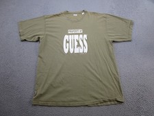 Vintage 90s Property Of Guess Single Stitch Spell Out Tee Shirt XL USA Made Read
