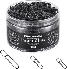 500pcs Paper Clips Assorted Sizes, Small, Medium and Large 1.1inch, 1.3inch and