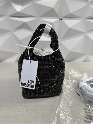 LOVE MOSCHINO CRYSTAL EMBELLISHED DONNA BAG 