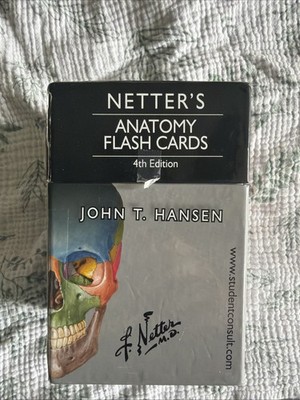 Netter s Anatomy Flash Cards 4th Edition Preowned Medical Science Learning Tool