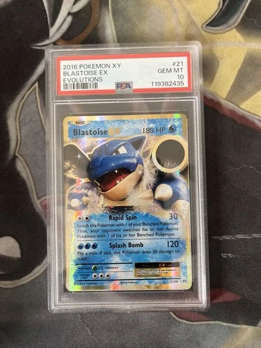 Blastoise EX 21/108 Evolutions Holo PSA 10