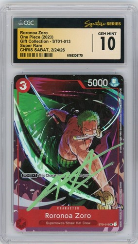 Roronoa Zoro (Gift Collection 2023) graded CGC 10 for sale on eBay