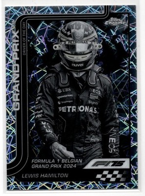 2025 Topps Chrome F1 Driver of the day Lewis Hamilton Ferrari #135 B&W Lazer