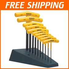 Professional Hex T-Handles Set with Cushion Grip – Wall-Mountable Stand Included