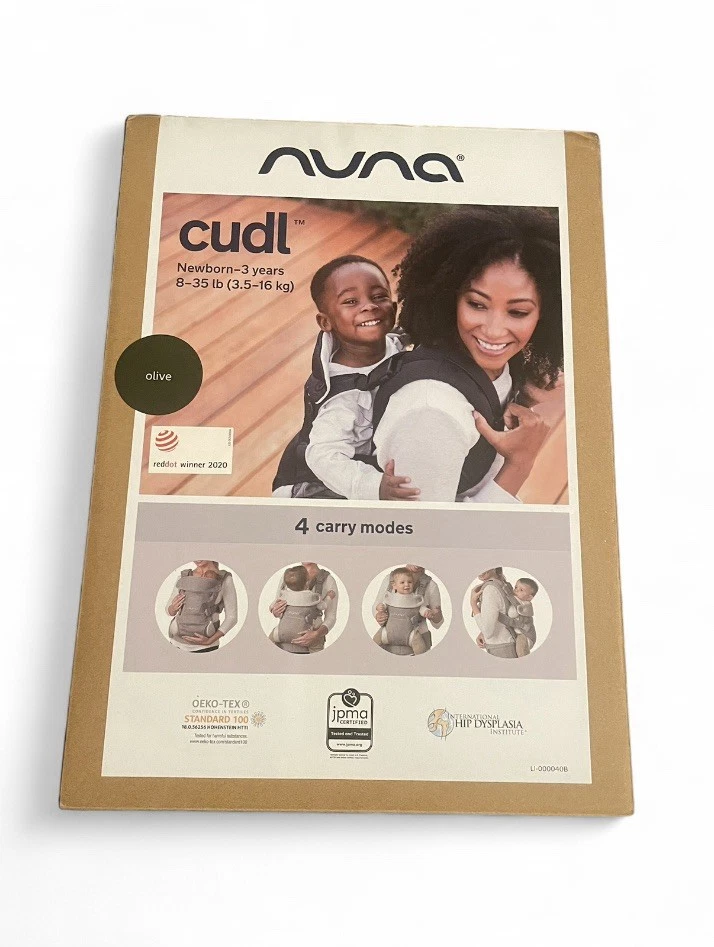 Portabebés Nuna Cudl 4 en 1 verde oliva nuevo con caja color raro Foto 2 de 4