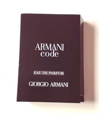 Giorgio Armani CODE Eau de Parfum Homme 1,2 ml Herrenduft Duftprobe NEU