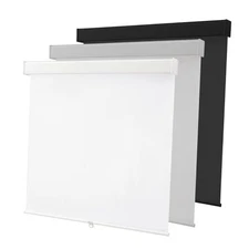 Cordless Roller Window Shades,100% Black Out Shade for 30"W x 72"H White