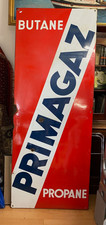 TARGA PUBBLICITARIA DA PARETE SMALTATA PRIMAGAZ BUTANO GRANDE MODELLO EDIZION...