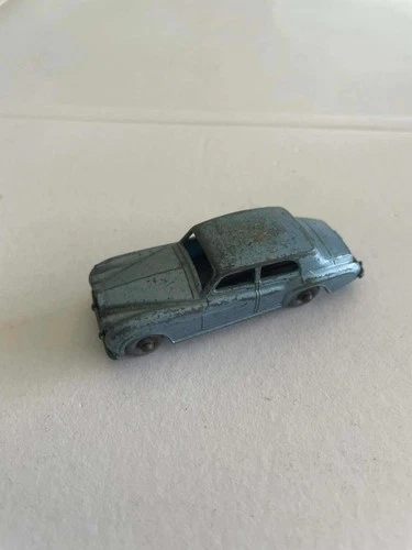Lesney Matchbox Rolls Royce Silver Cloud No. MB 44 Vintage Diecast Car Blue Good
