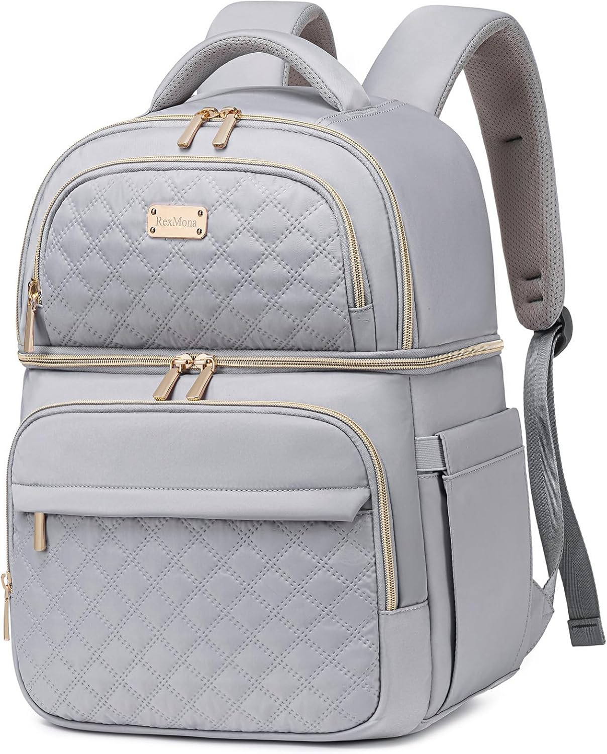 Insulated Double-Decker Backpack Cooler with Lunch Box Compartment-image