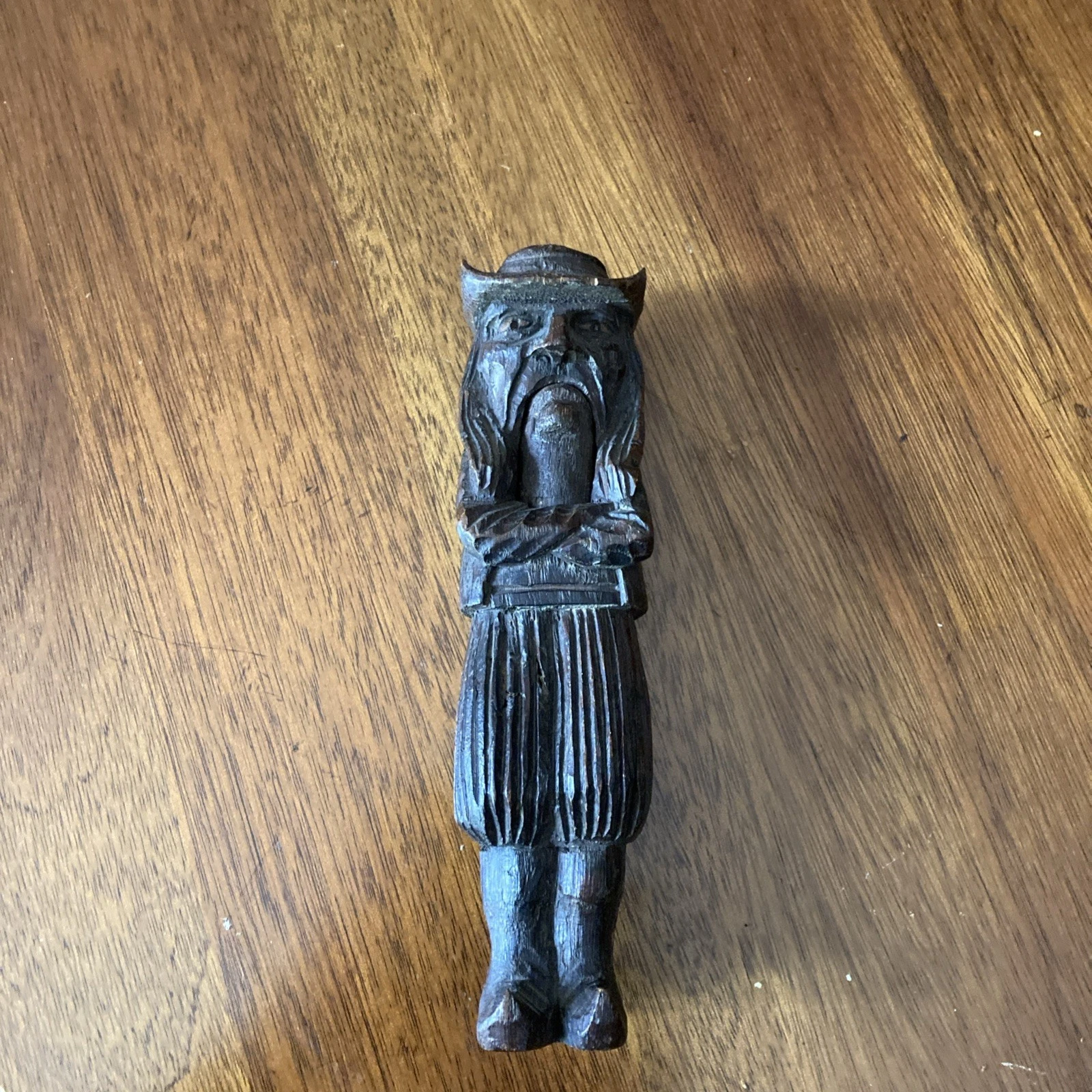 Antique French Breton Man Nutcracker Wood