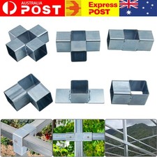 STEEL CONNECTOR JOINER 25mm SQUARE Tube Aviary CAGE DOOR Pipe Post shs rhs Gate