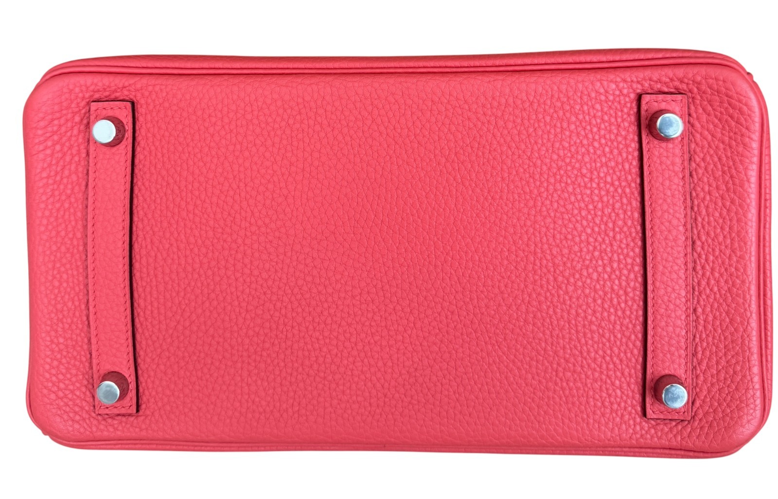 Hermes Birkin 30 Verso Rose Texas Pink Orange Togo Leather Palladium Hardware image 10
