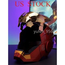 1:1 AUTOKING Iron Man MK5 Helmet Wearable Voice-control Golden Mask Cosplay Gift