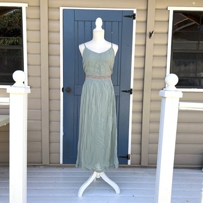 April Cornell MidsummerOccasion Dress with EmbroideryPink Floral Size XL