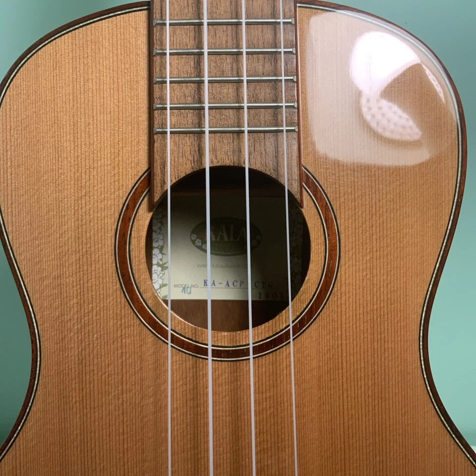 KALA Solid Cedar Top Slothead Concert Ukulele KA-ACP-CTG pristine condition - Image 2 of 4