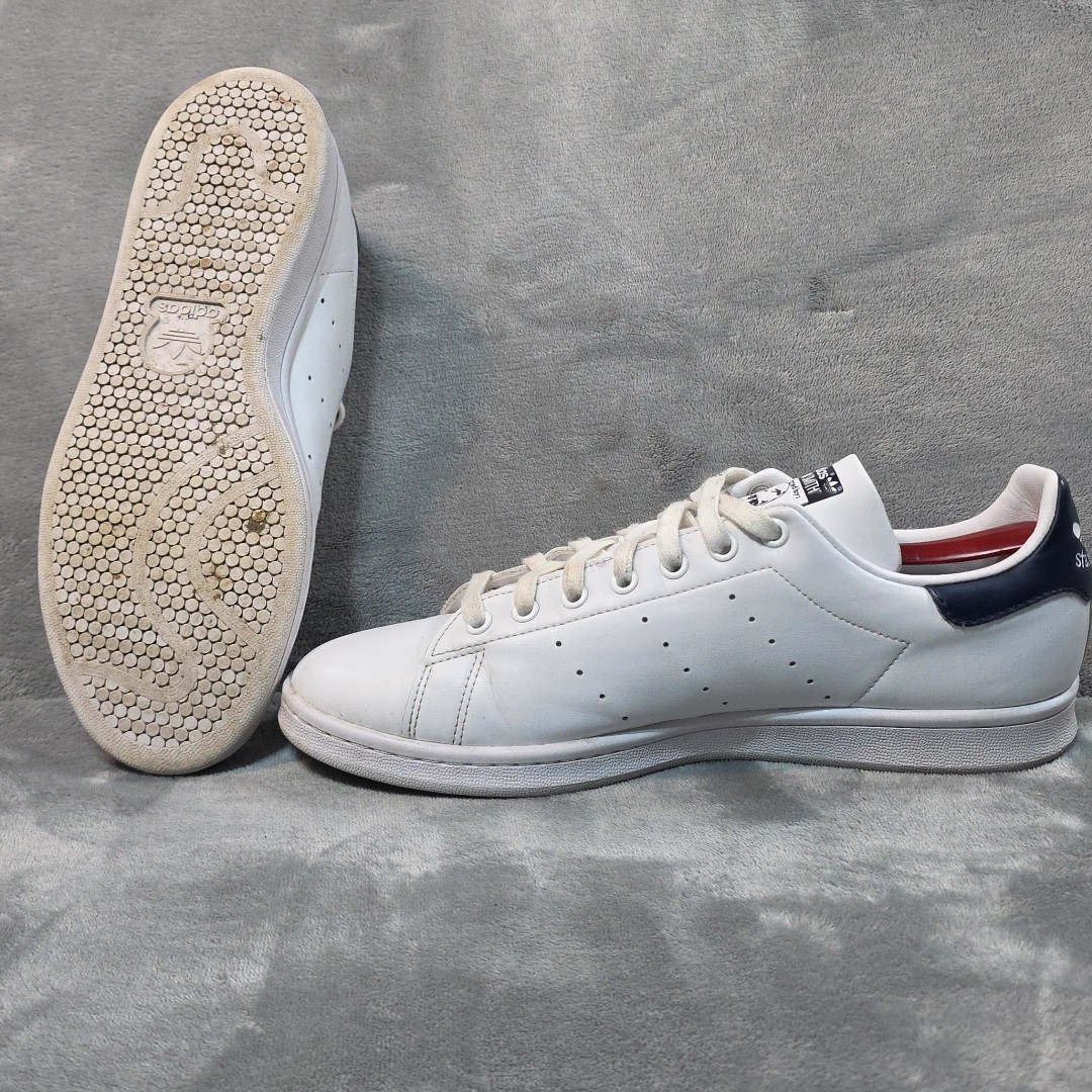 Size 10 - adidas Stan Smith White Collegiate Navy thumbnail 7