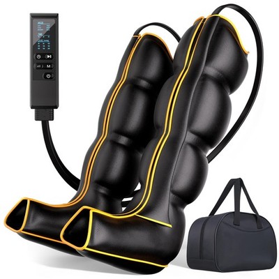 Yopast Air Compression Leg Massager, Professional Sequential Foot  Full Leg M...