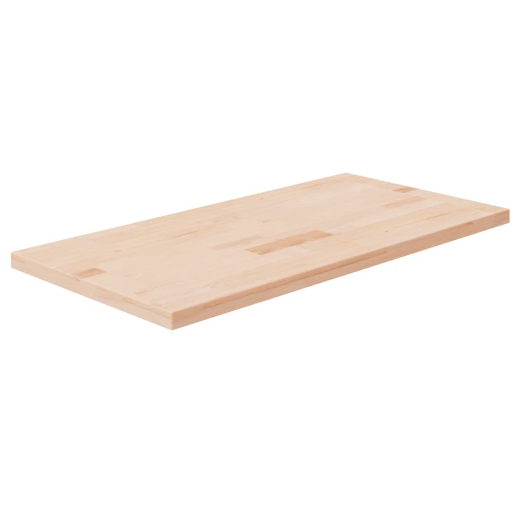 Piano Bagno 80x40x2,5 cm in Legno Massello Non Trattato | vidaXL