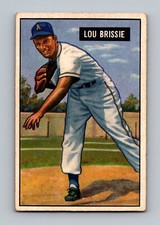 1951 Bowman #155 Lou Brissie GD-VG Vintage Baseball Card