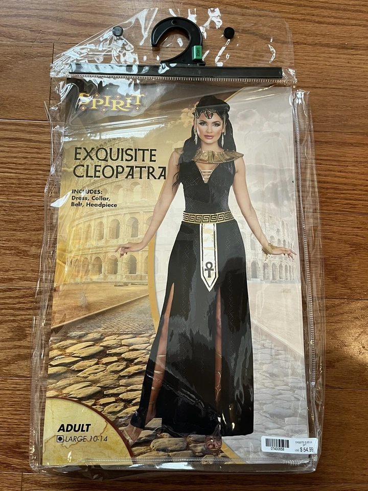 Disfraz de Cleopatra exquisito Spirit para mujer, vestido negro/dorado talla grande Foto 2 de 4