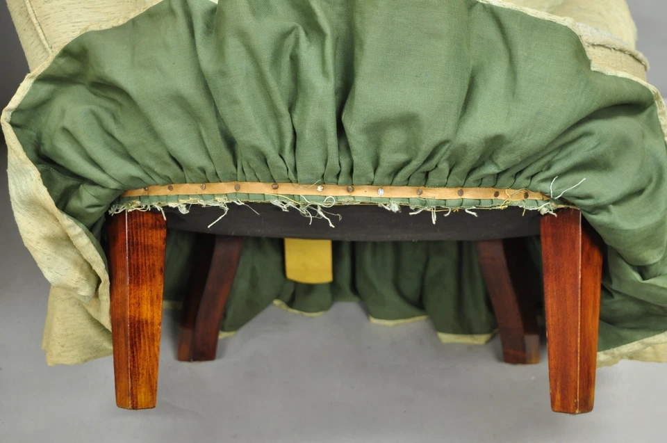 Sillas de club escultóricas asimétricas antiguas francesas Hollywood Regency - un par Foto 4 de 4