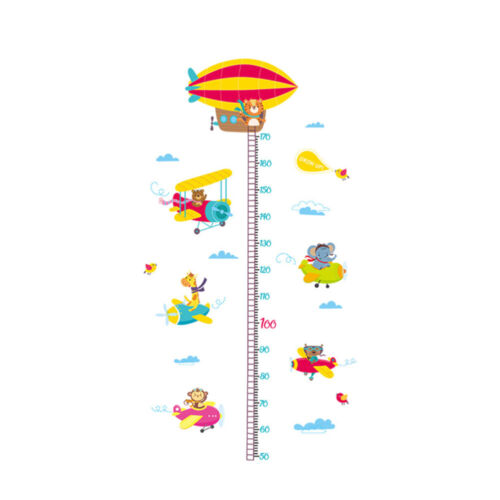  Cartoon Animal Height Measure Wall Stickers Home Decor Chart Ruler Decoration - Picture 1 of 12