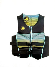 Body Glove Men  s Segmented PFD- Coast Guard Approved Life Vest Green/Yellow 2XL