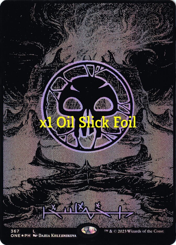 MTG Oil Slick Raised Foil Phyrexia: All Will Be One ONE Basic Lands MINT |  eBay