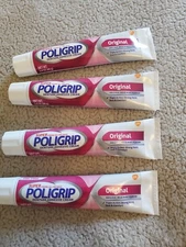 Super Poligrip Original Denture and Partials Adhesive Cream 4PK x2.4oz Exp 2026