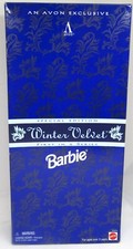 Vintage Avon Special Edition Winter Velvet Barbie Doll Holiday Collector Mattel.