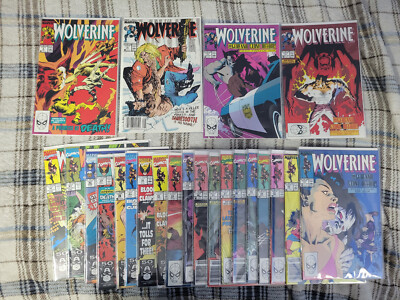1989 WOLVERINE 23 BOOK LOT - incl. 1st Sabretooth Battle! MARVEL COMICS   NM++